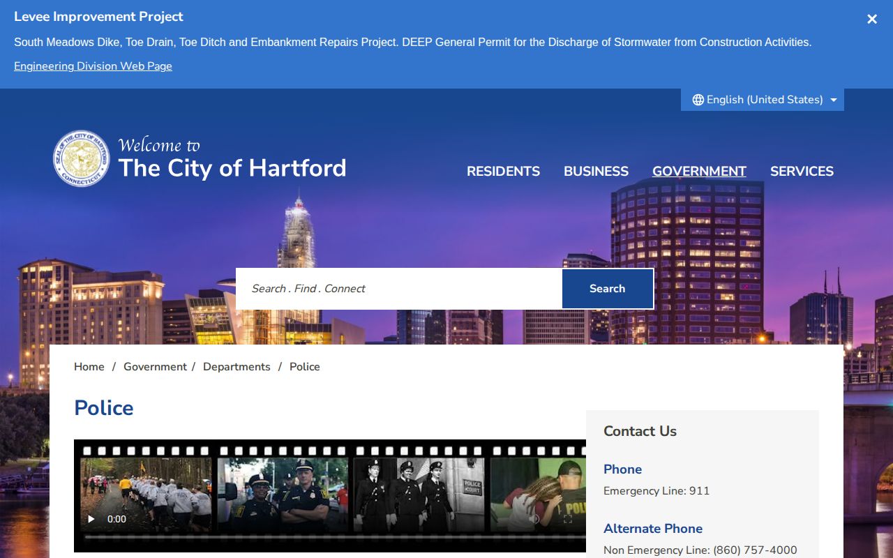 Hartford Police arrest log entry point for Hartford busted mugshot records