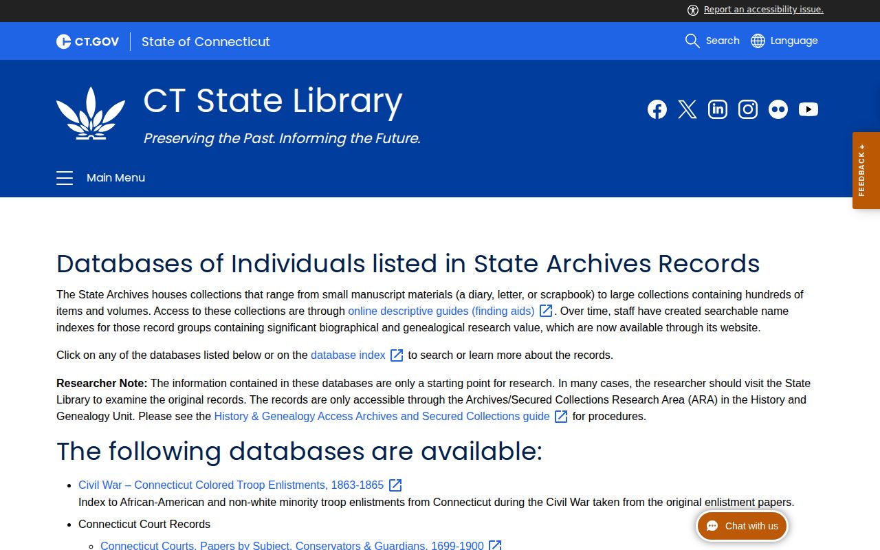 Hartford County historical arrest and custody record archive search